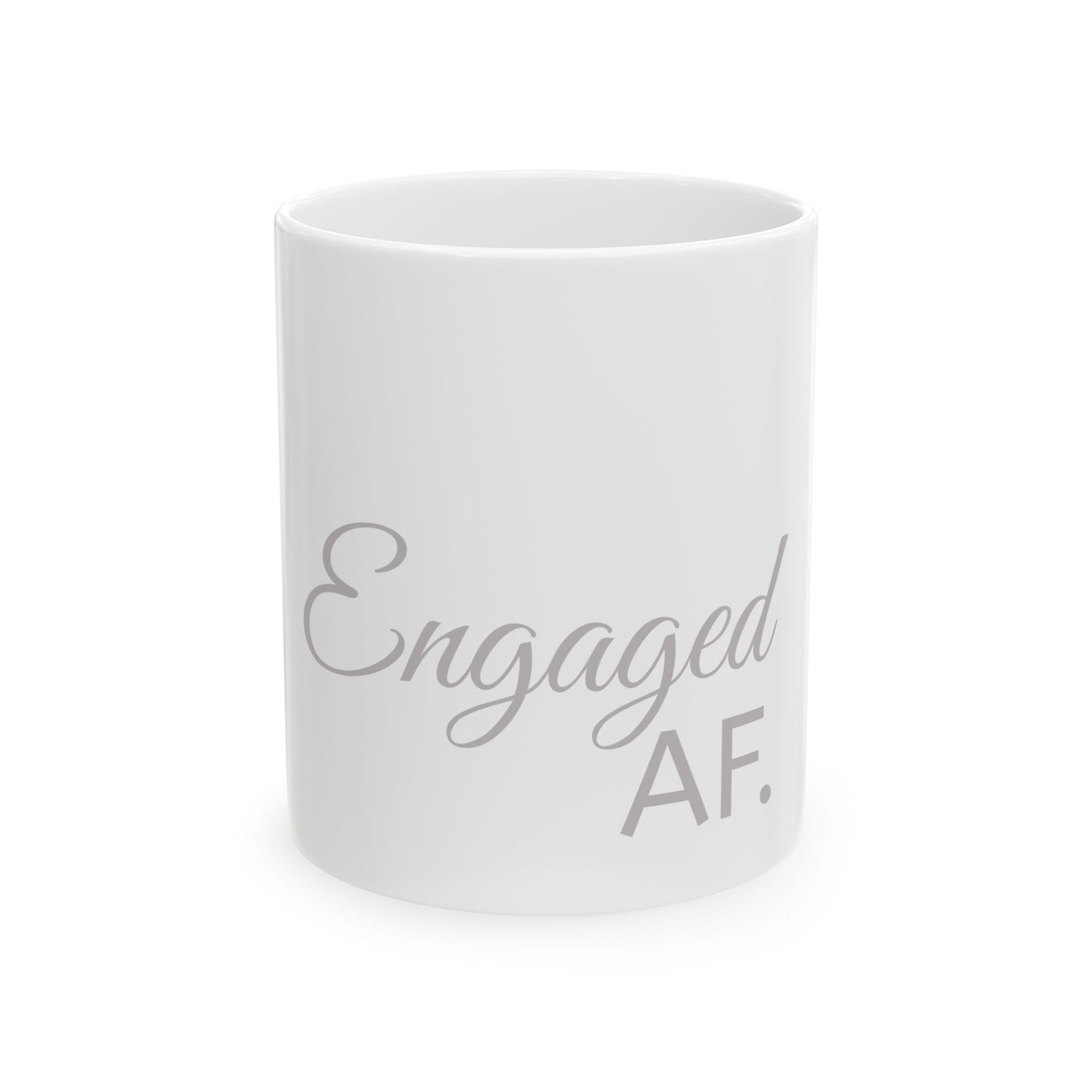 Engaged & Loving It Ceramic Mug - Perfect Wedding Gift or Engagement Celebration