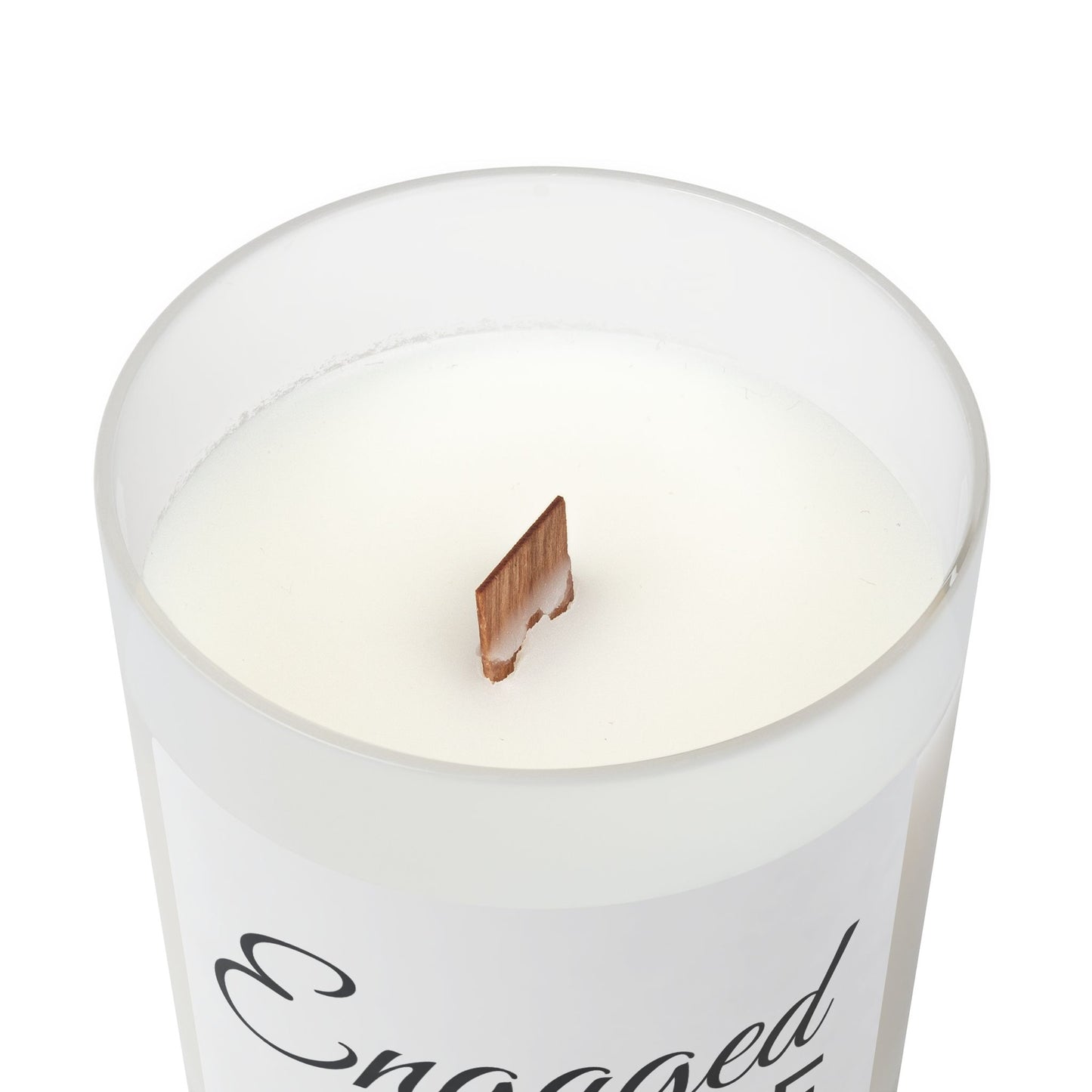 Engaged AF. Frosted Glass Candle - Perfect for Engagement Gifts and Celebrations