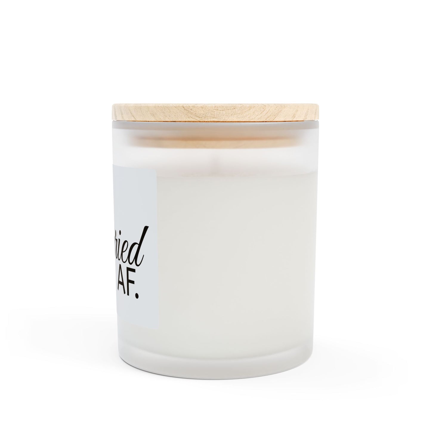 Frosted Glass Candle - Married AF, Perfect Wedding Gift