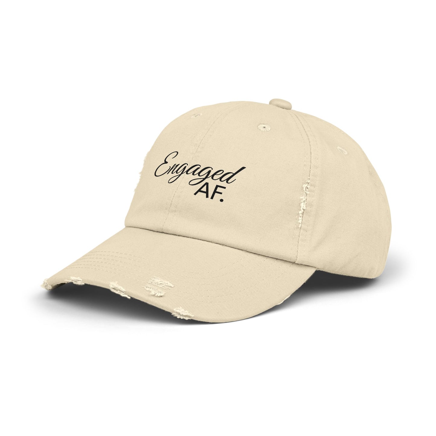 Married AF Distressed Cap, Trendy Engagement Gift, Casual Everyday Fashion, Unisex Black Hat, Wedding Celebration Accessory