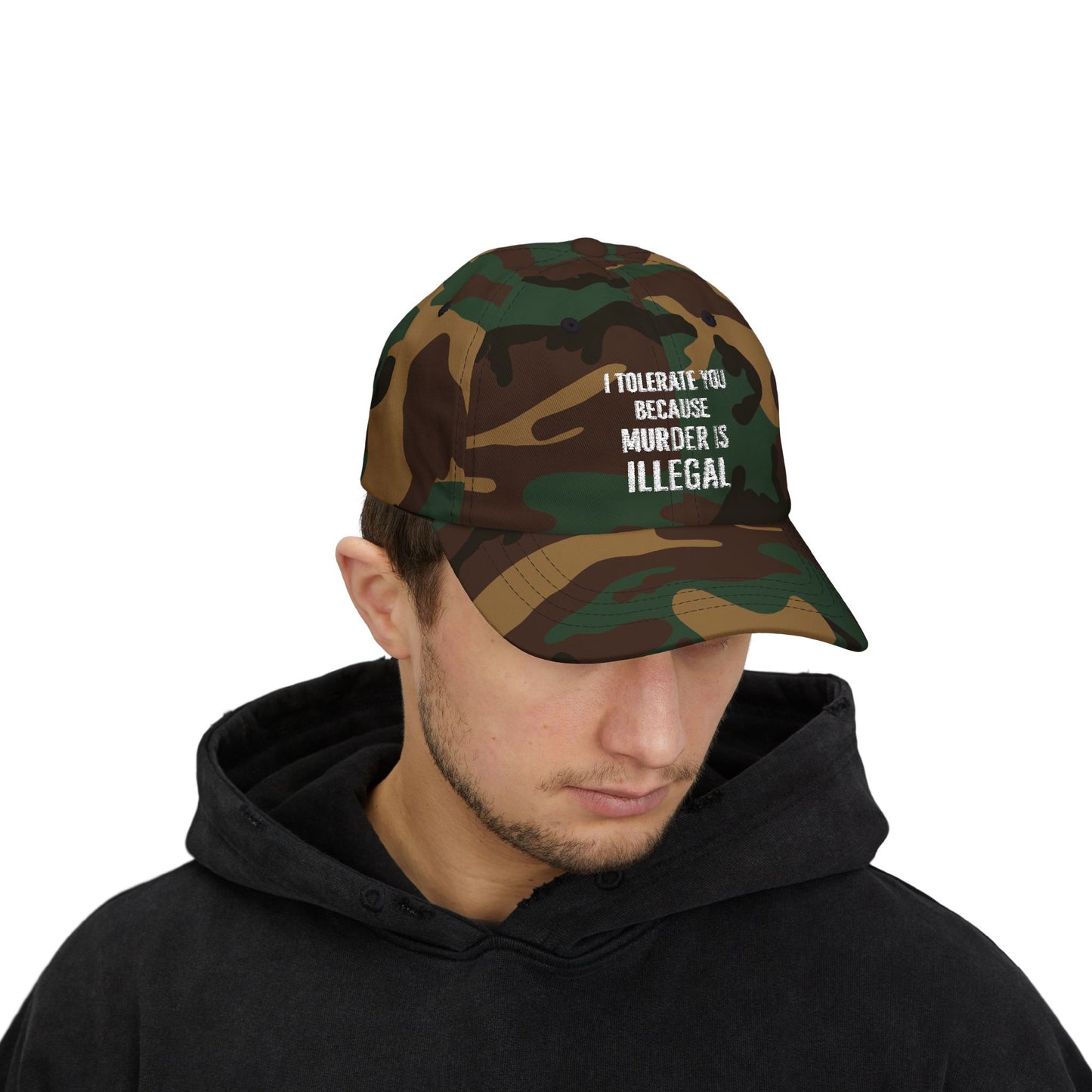 BMB Cap - "I Tolerate You Because Murder Is Illegal"