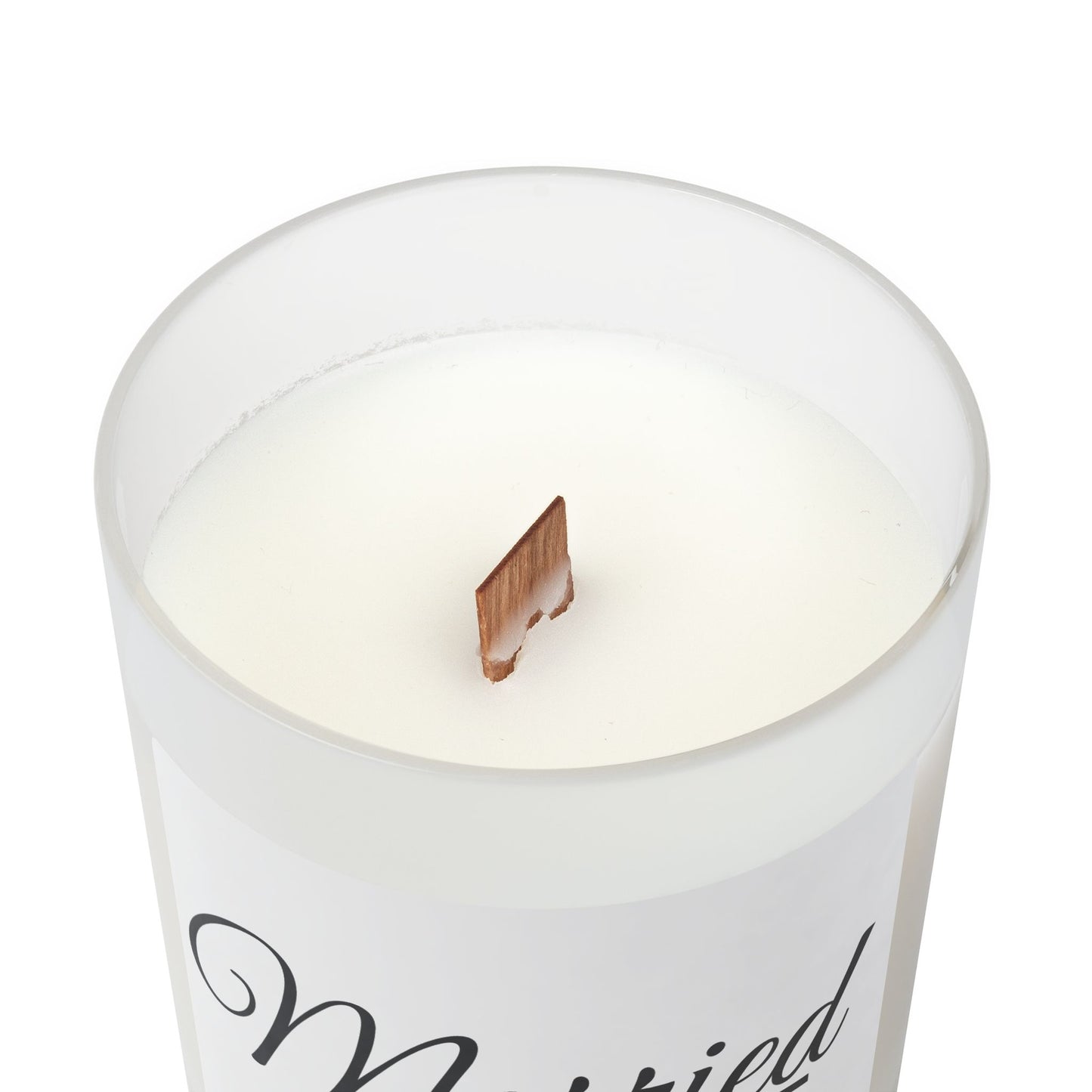 Frosted Glass Candle - Married AF, Perfect Wedding Gift
