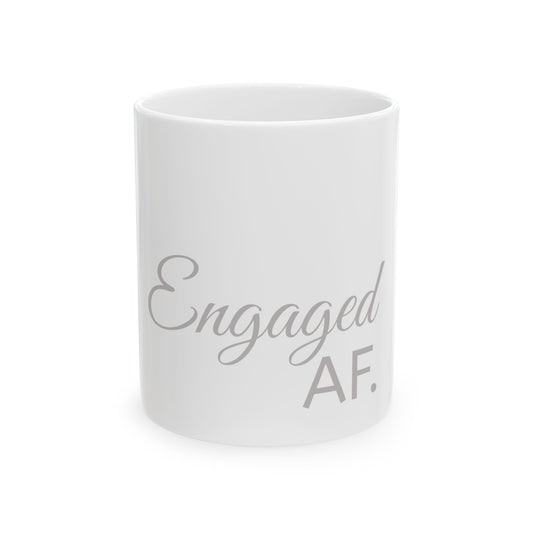 Engaged & Loving It Ceramic Mug - Perfect Wedding Gift or Engagement Celebration